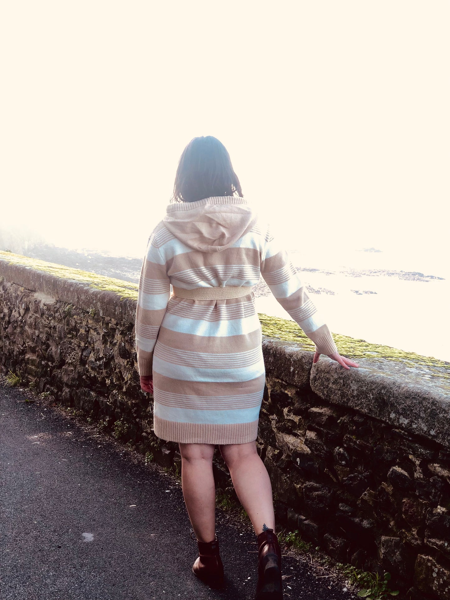 Robe-pull Tisseuse d'Horizons - Crème
