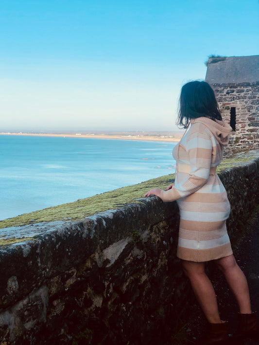 Robe-pull Tisseuse d'Horizons - Crème